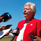 Alabama Gov. Kay Ivey discussing a bill that would virtually outlaw abortion in her state on May 15, 2019, a bill she eventually signed into law. Now, she is apologizing after audio has surfaced recounting her having worn blackface while a college student in the 1960s.
